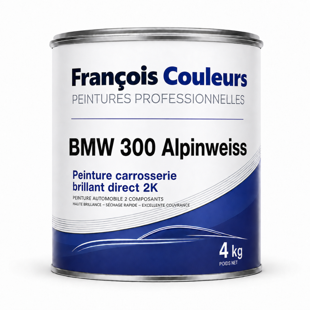 Peinture carrosserie brillant direct 2K BMW 300 Alpinweiss - 4 kg
