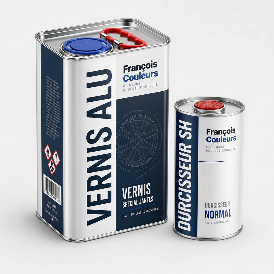 Pack vernis aluminium jantes 5 Litres