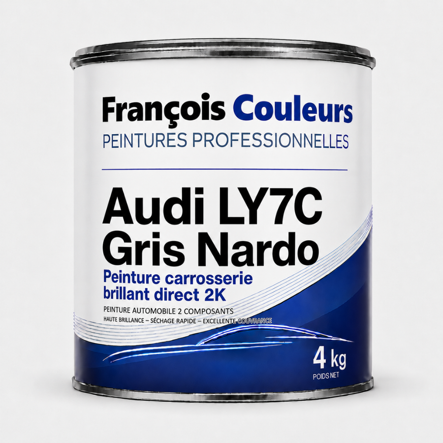 Peinture carrosserie brillant direct 2K Audi LY7C Gris Nardo - 4 kg