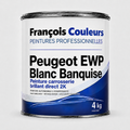 Peinture carrosserie brillant direct 2K Peugeot EWP Blanc Banquise - 4 kg
