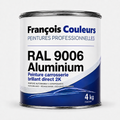 Peinture carrosserie brillant direct 2K RAL 9006 Aluminium - 4 kg