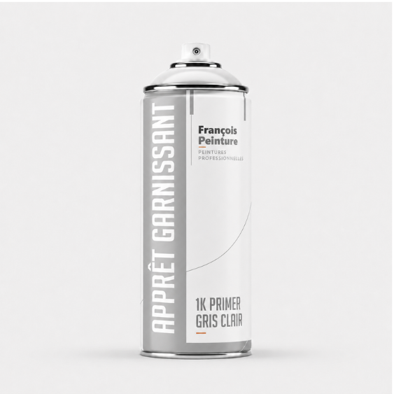 Aérosol apprêt garnissant 400 ml. Gris clair